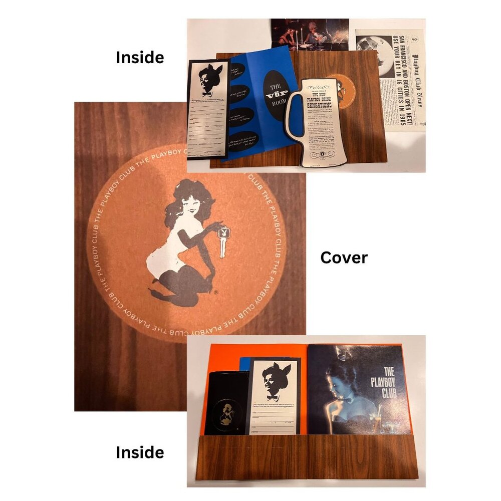 1961 Playboy Club VIP Membership Kit – Brochure, Drink Menu, Newsletter (Rare)